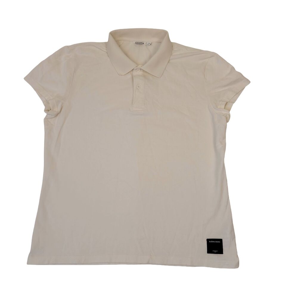 Bjorn Borg Women’s Medium Short Sleeve Polo Shirt White Tennis